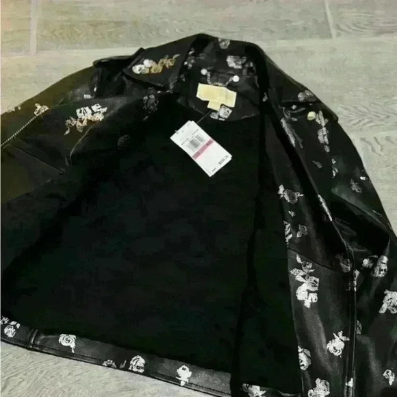 NWT MIchael Kors leather jacket XXS - Picture 4 of 6